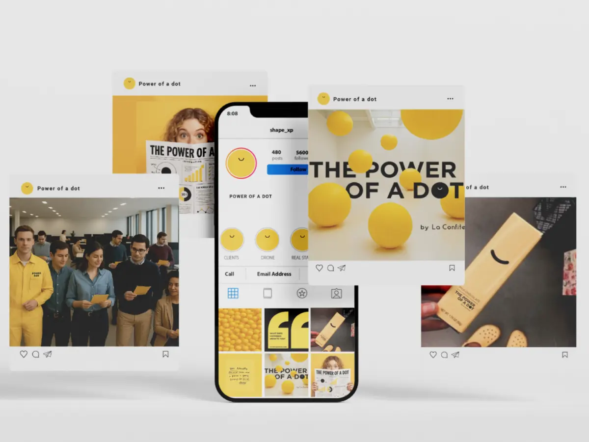 Alba Melba - Brand design - The Power of a Dot